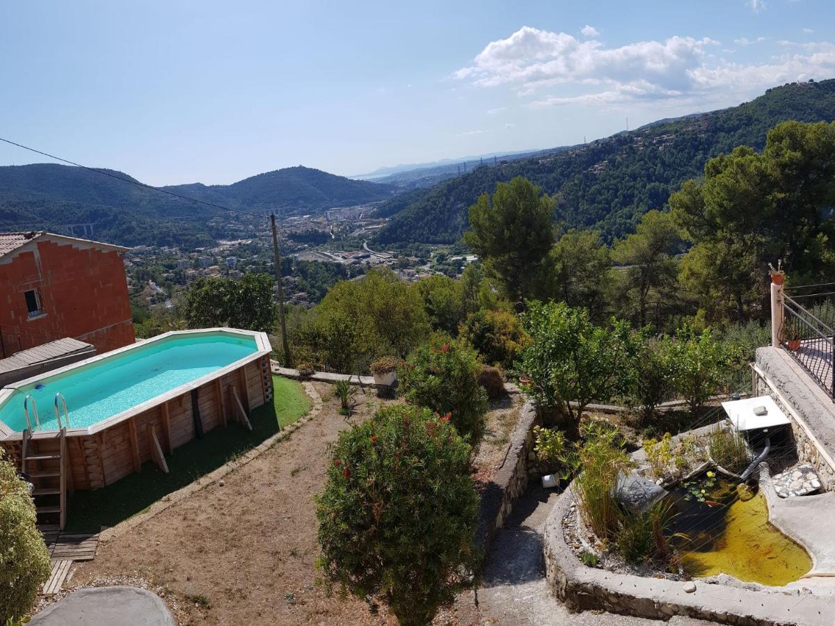 Le Chalet De La Pierreraie Cote D'Azur Piscine Terrasse Et Vue Mer Drap ภายนอก รูปภาพ