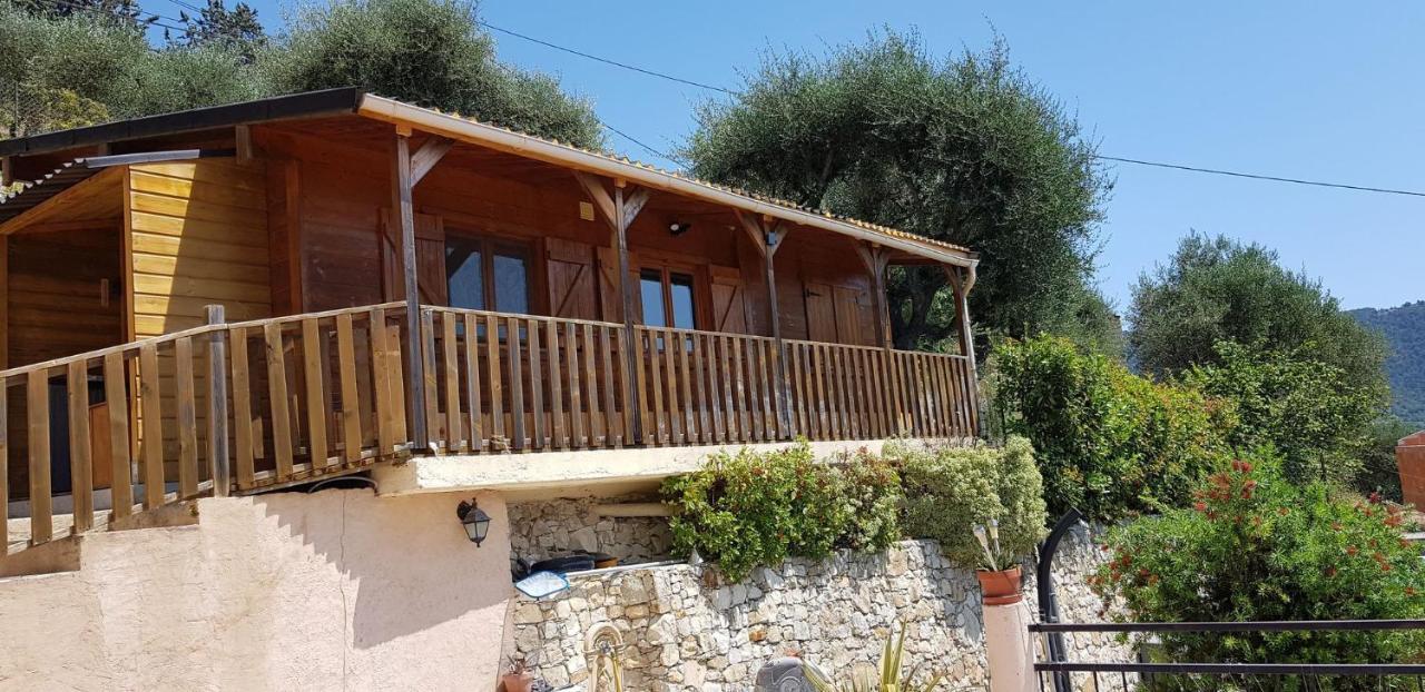 Le Chalet De La Pierreraie Cote D'Azur Piscine Terrasse Et Vue Mer Drap ภายนอก รูปภาพ
