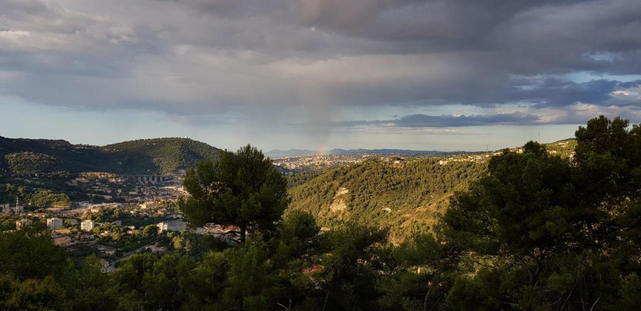Le Chalet De La Pierreraie Cote D'Azur Piscine Terrasse Et Vue Mer Drap ภายนอก รูปภาพ
